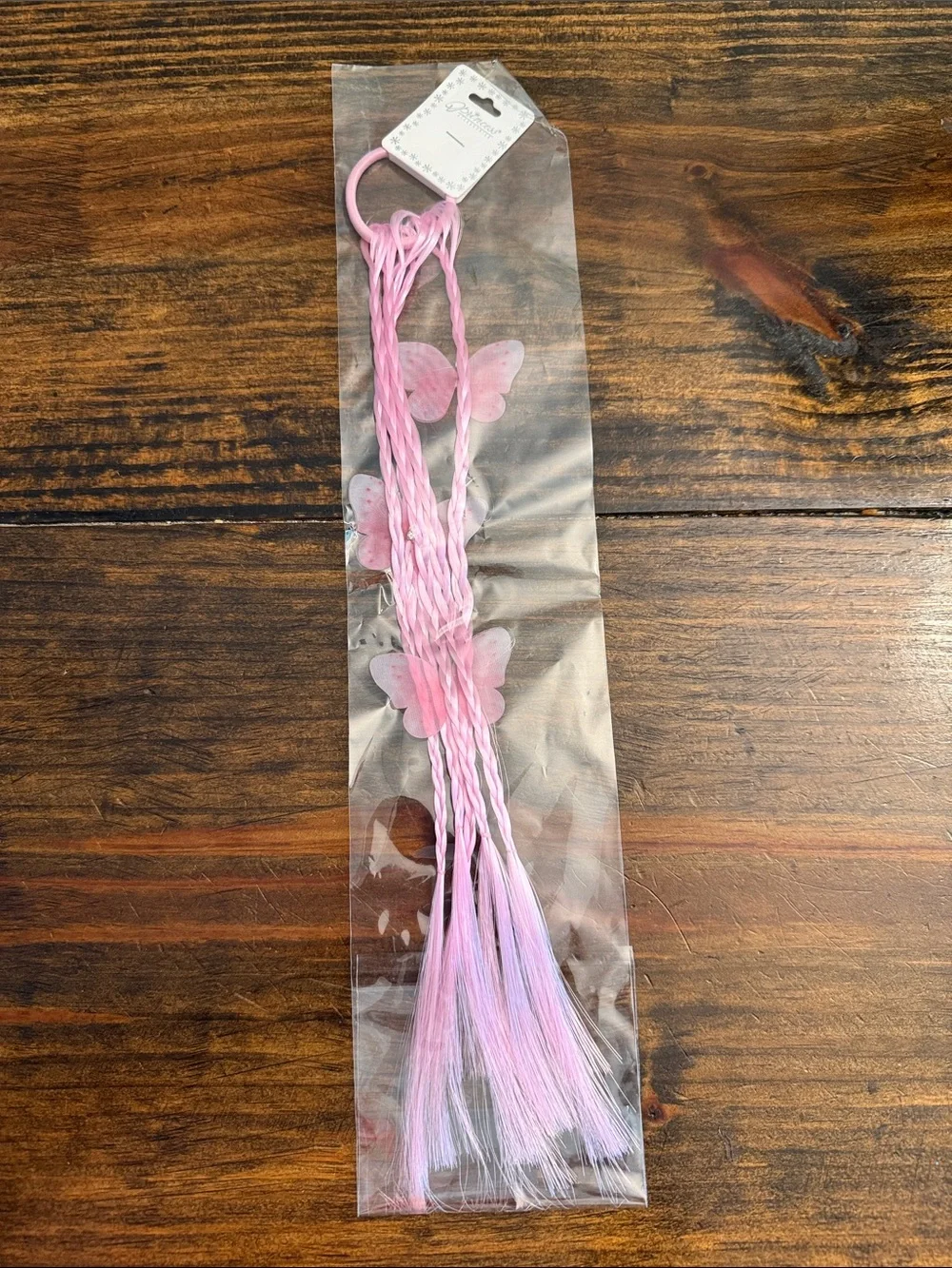 Colorful Braided Hair Extensions with Butterfly Accents - Assorted Colors (Each)